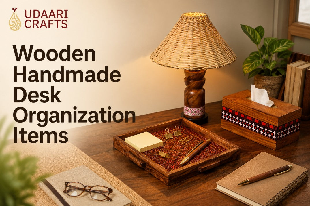 buy online Handmade Wooden Desk Organization Items in Pakistan