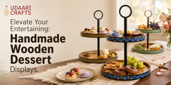 Elevate Your Entertaining: Handcrafted Wooden Dessert Displays