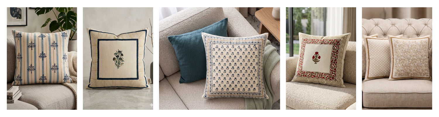 Blockprint Cushions