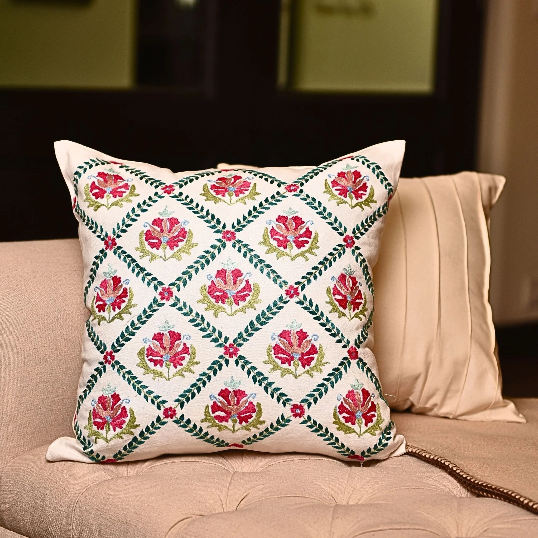 Azure Weave Cushion