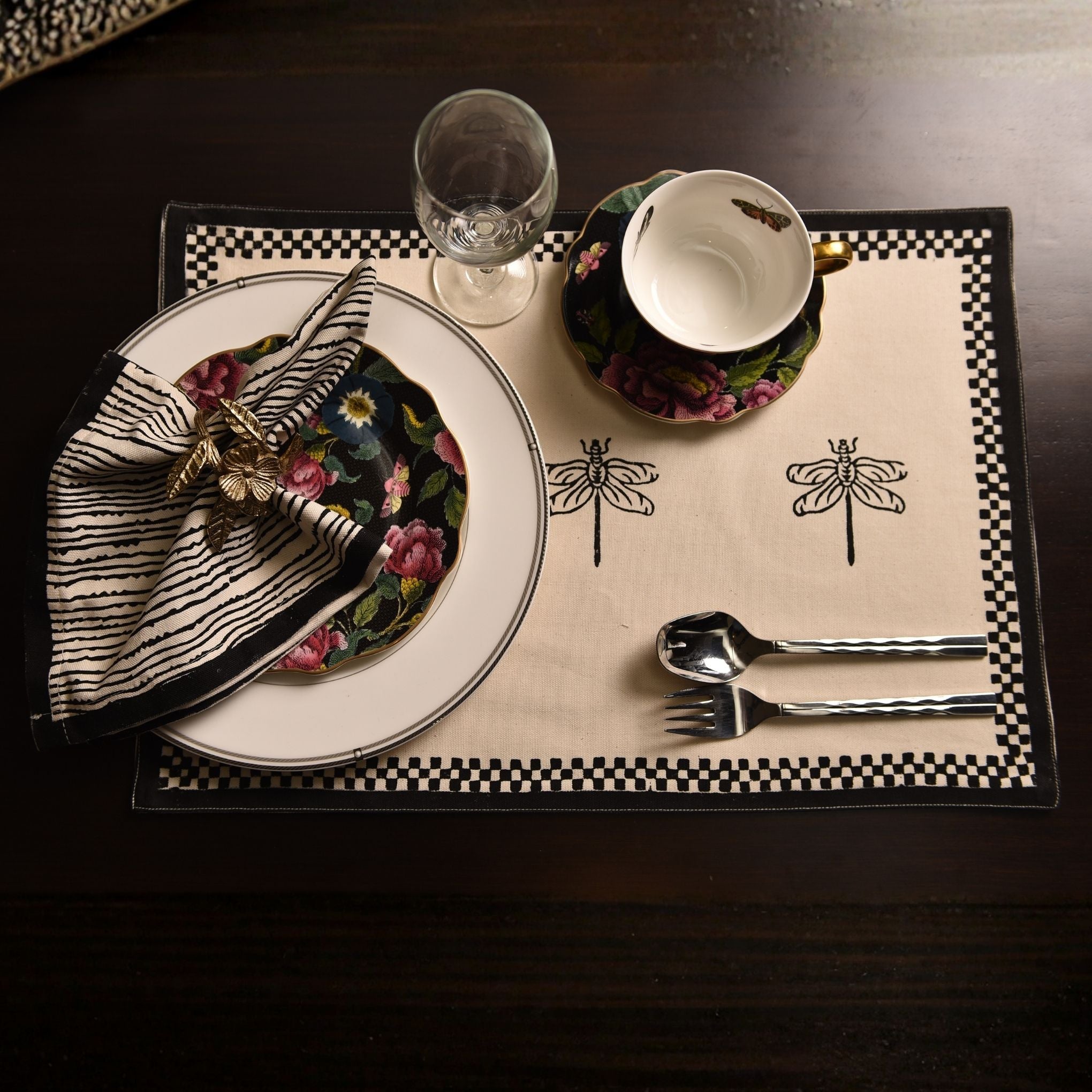Midnight Dragonfly Mat
