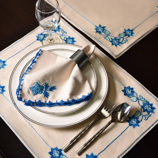 Bluebell Stitch Napkin