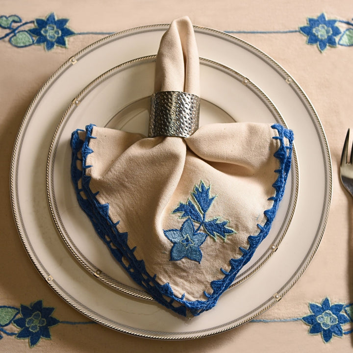 Bluebell Stitch Napkin