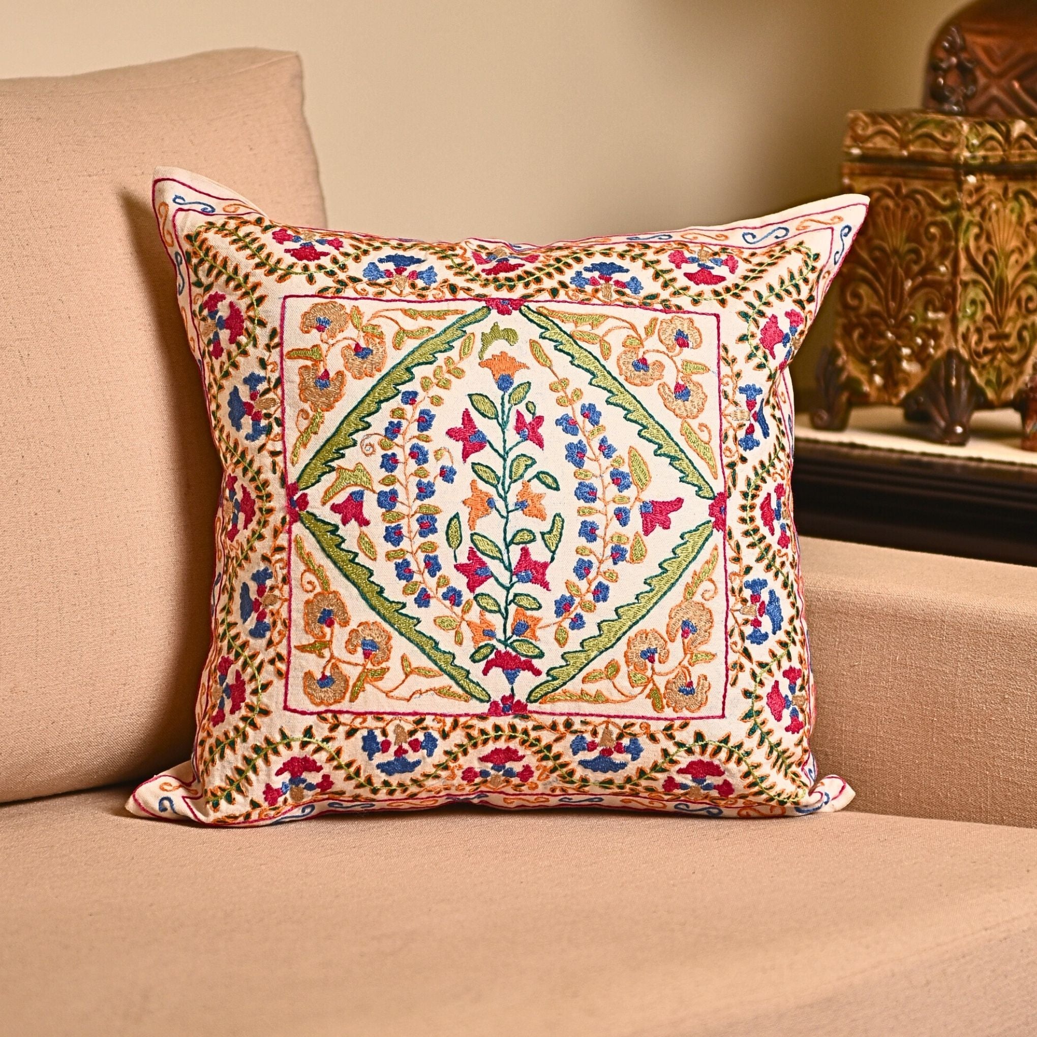 Artisan Floral Cushion