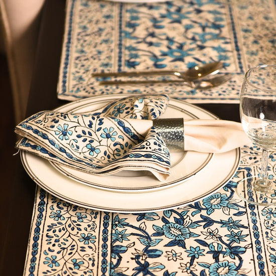 Indigo Bloom Napkin