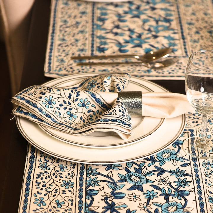 Indigo Bloom Napkin