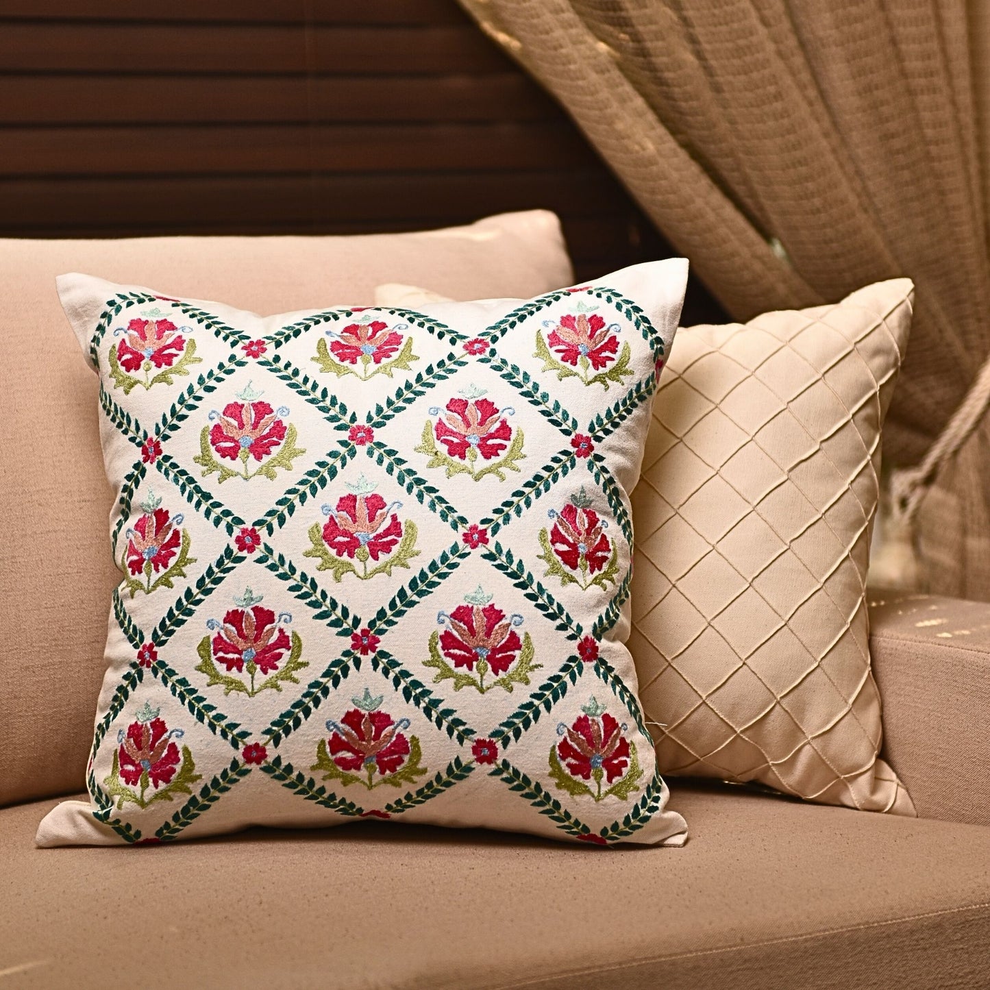 Azure Weave Cushion