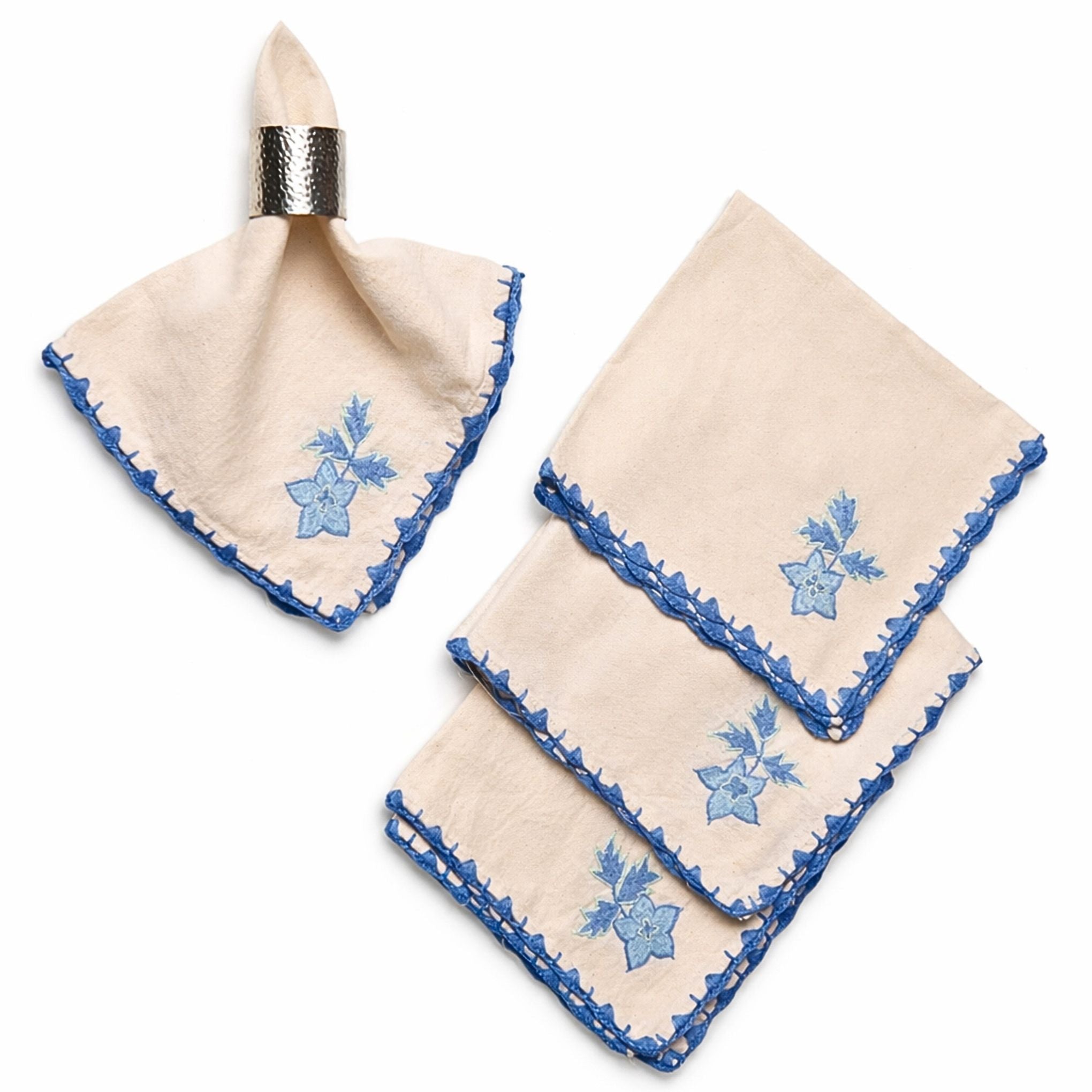 Bluebell Stitch Napkin