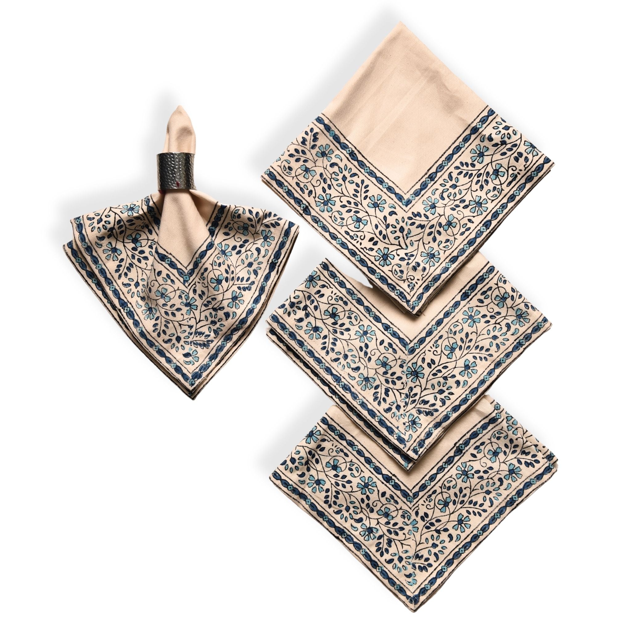 Indigo Bloom Napkin