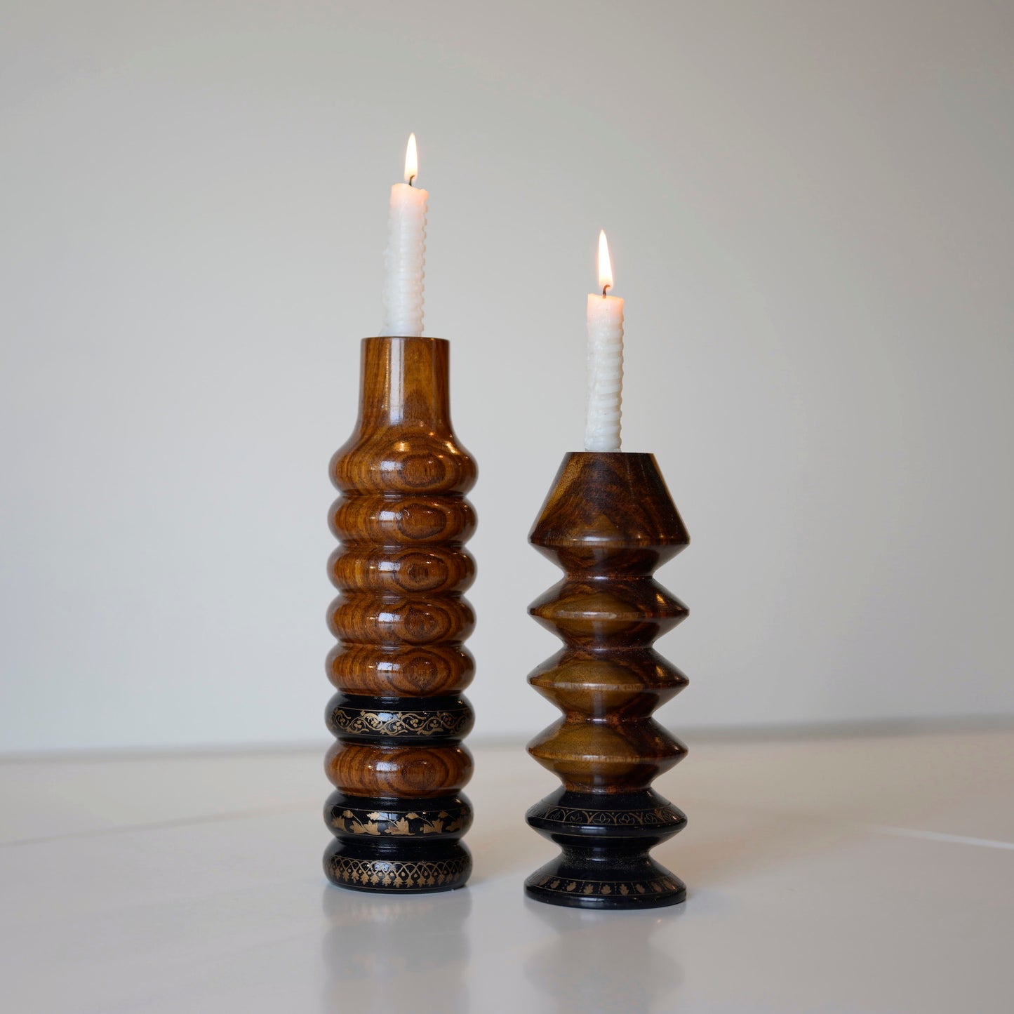 Amber Glow Candle Stand