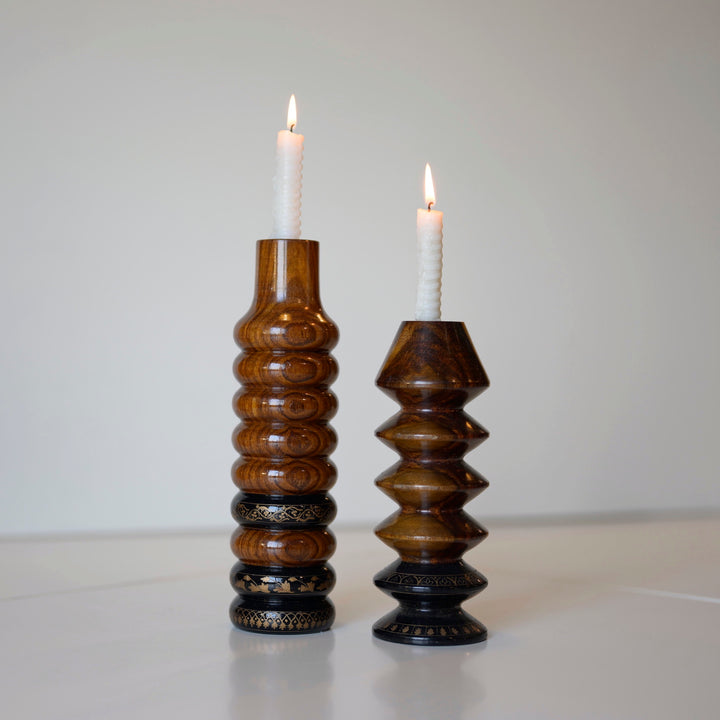 Amber Glow Candle Stand