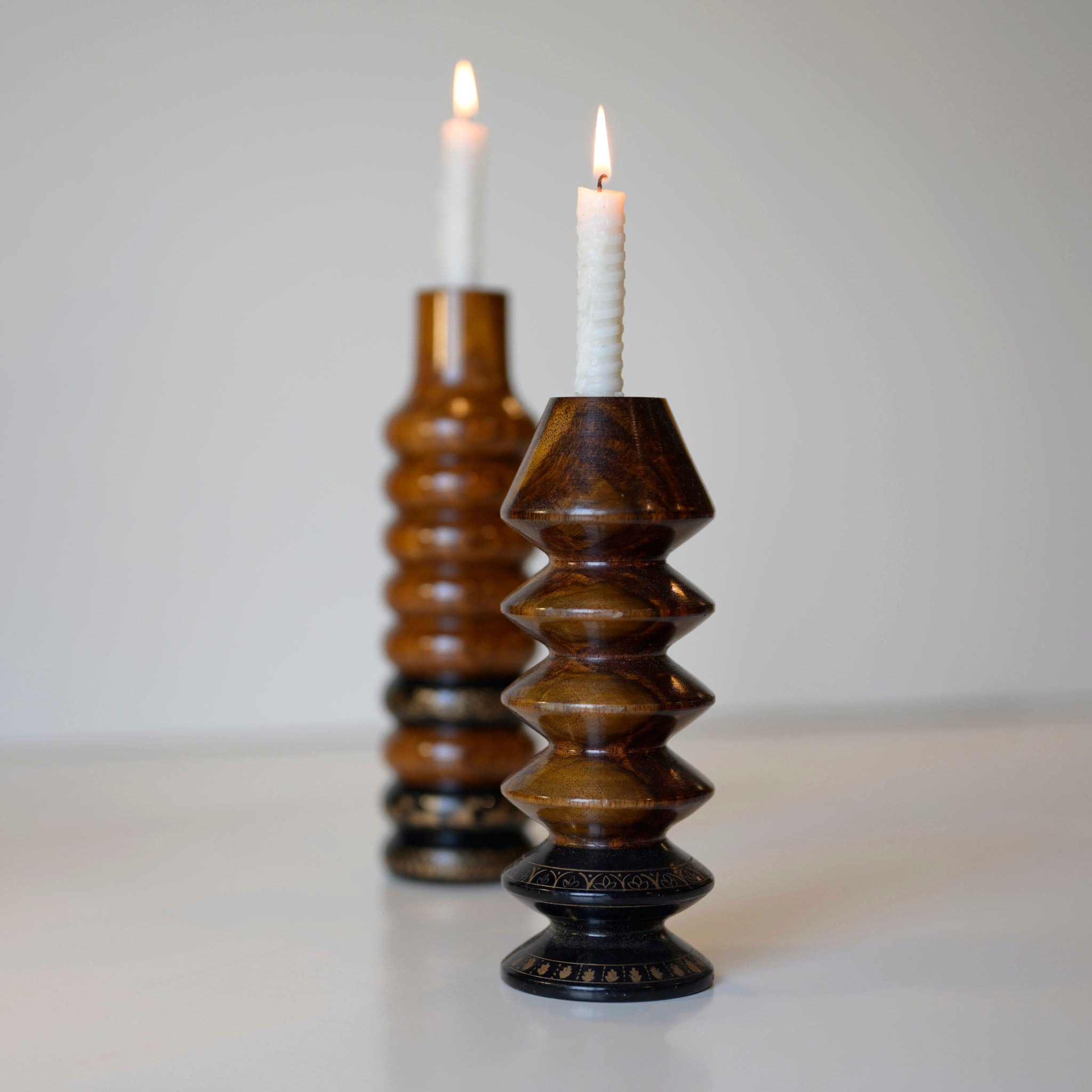 Amber Glow Candle Stand