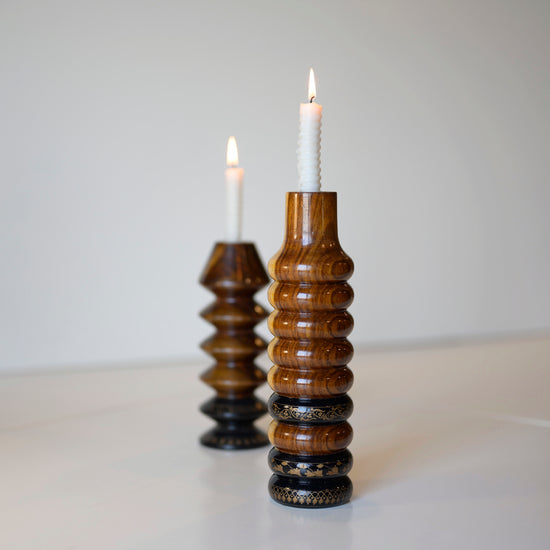 Amber Glow Candle Stand