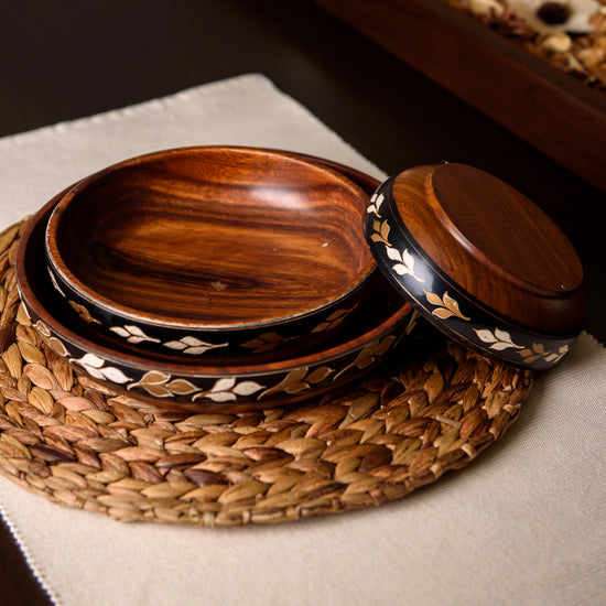 Black & Gold Leaf Plate