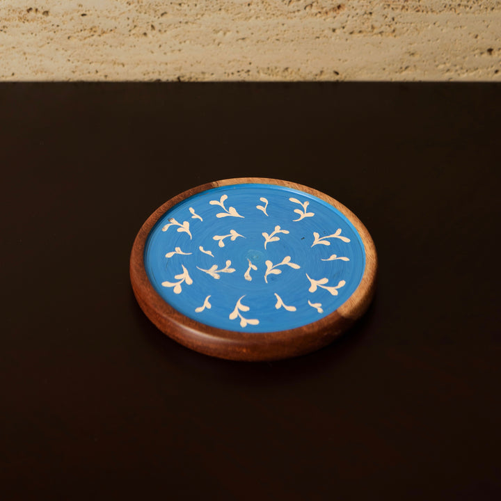 Blue Bloom Coaster (Pair)