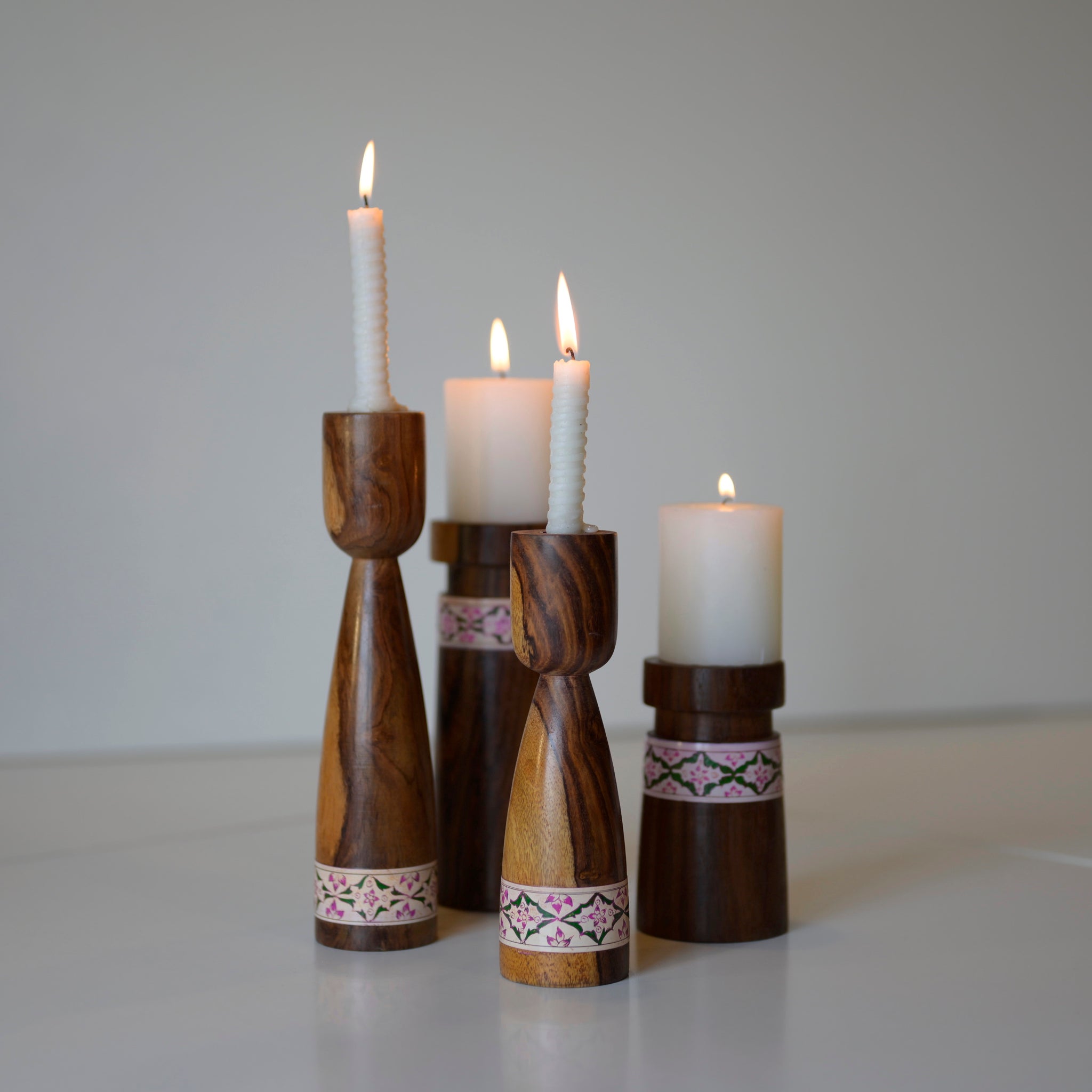 Dusky Lavendar Candle Stand