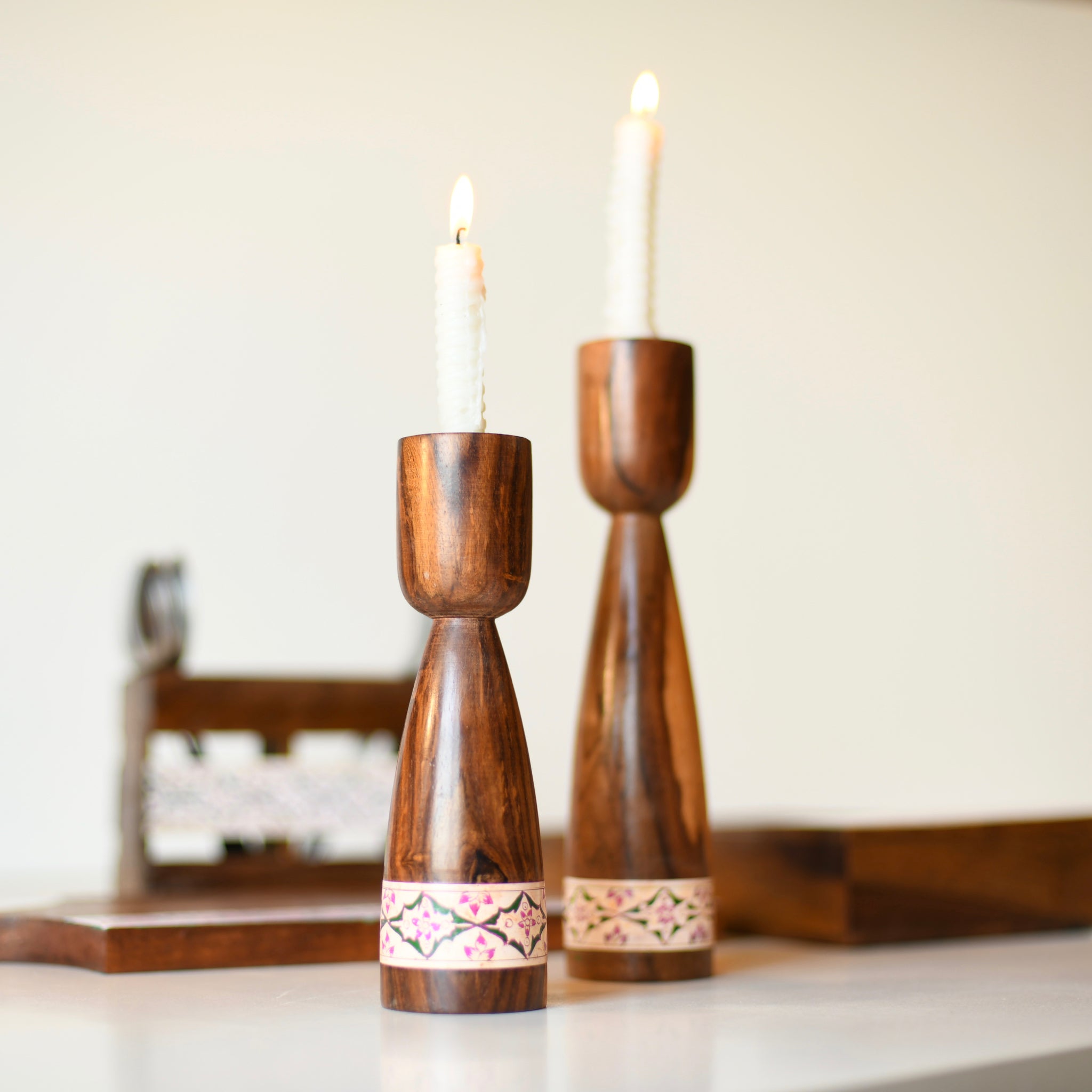 Dusky Lavendar Candle Stand