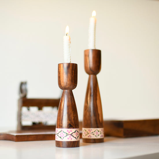 Dusky Lavendar Candle Stand