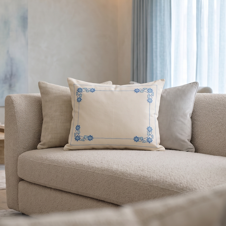 Bluebell Stitch Cushion
