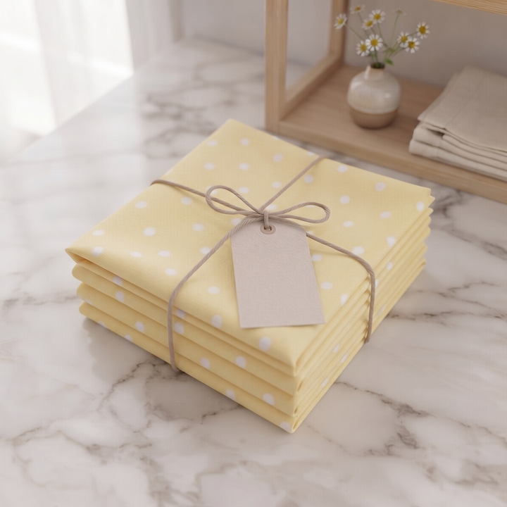 Sunlit Edit - White Polka Dots