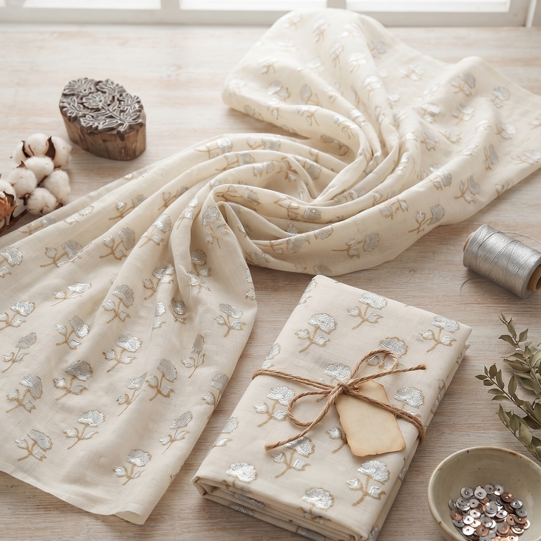 Gilded Flora Fabric