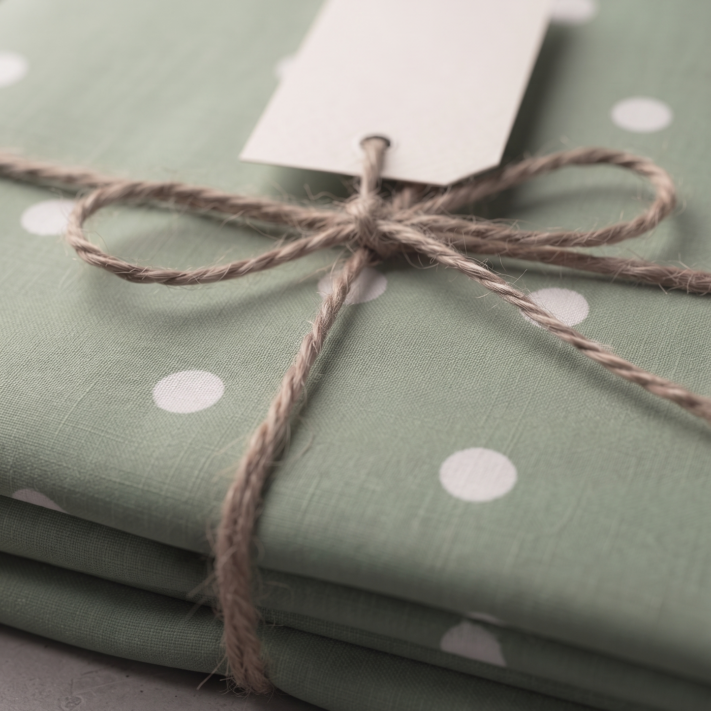 Mint Aira - White Polka Dots