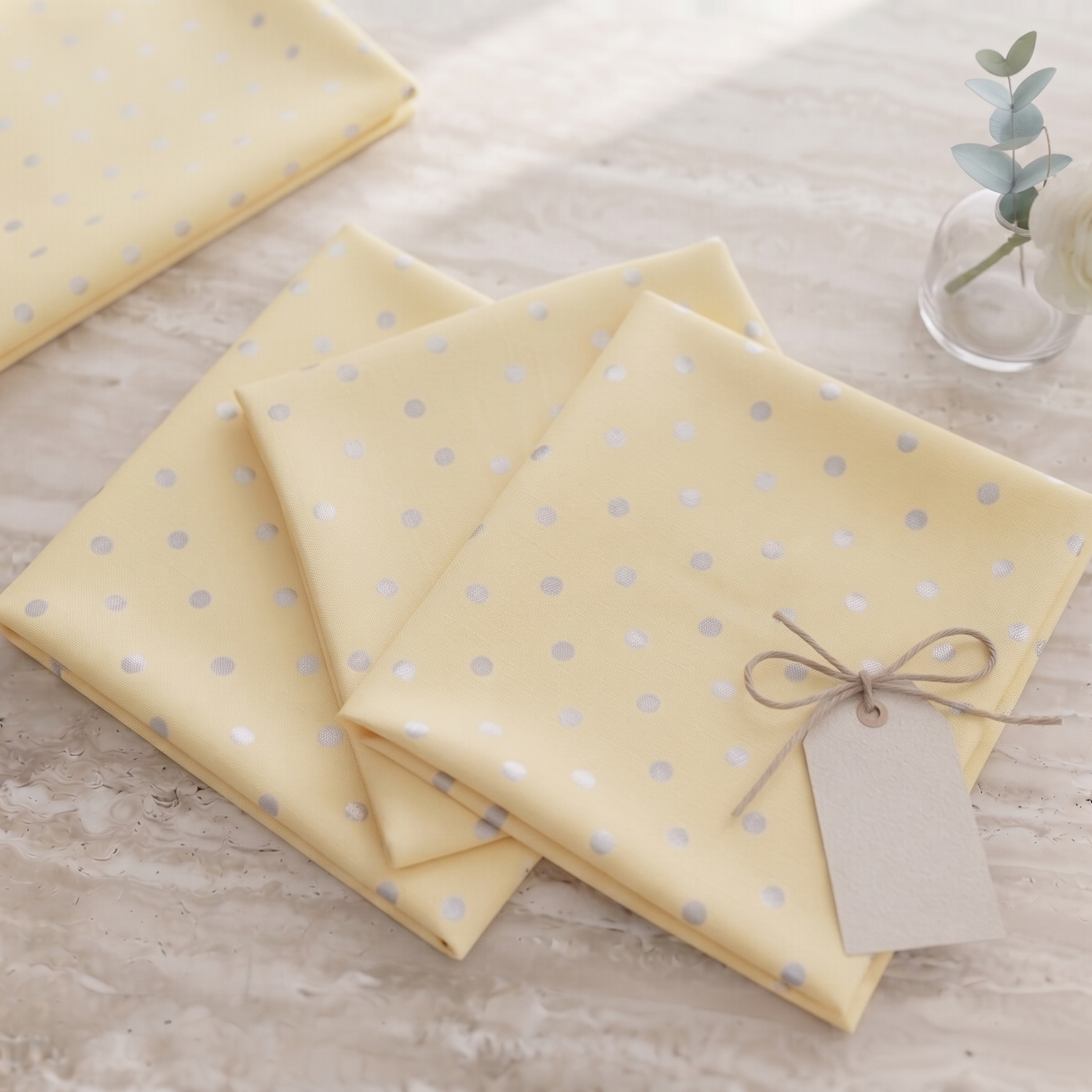 Sunlit Edit - Silver Polka Dots