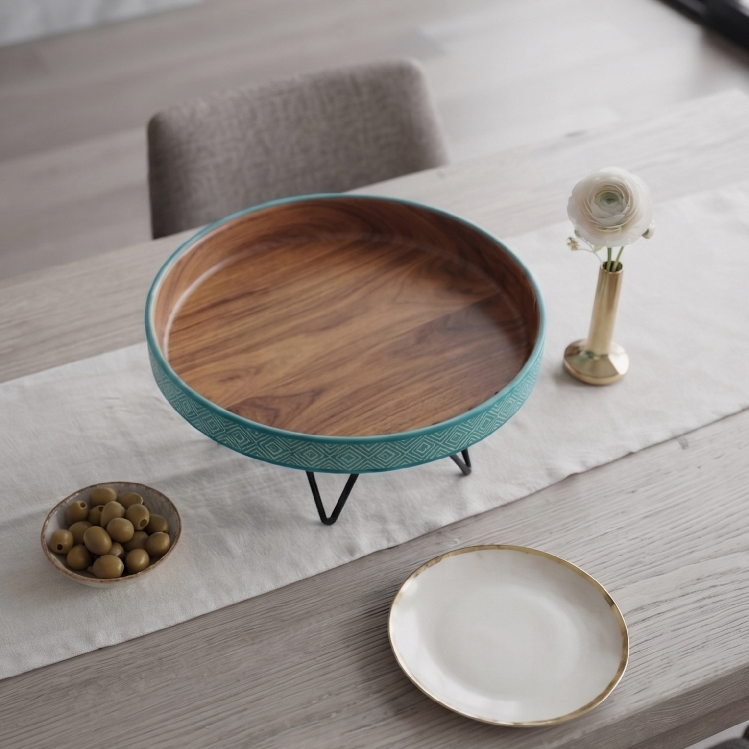 Muse Plate Stand - Turquoise