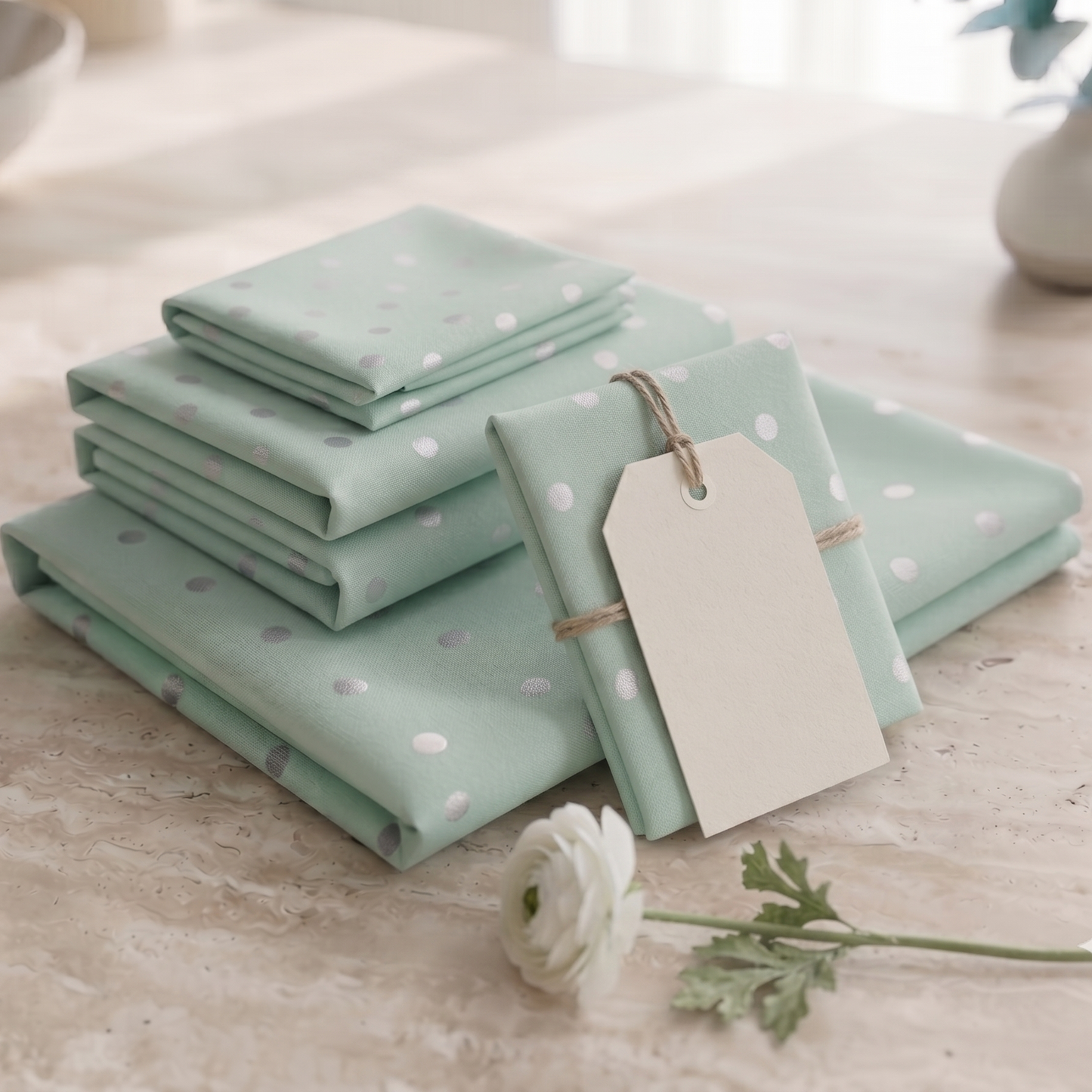 Azure Edit - Silver Polka Dots