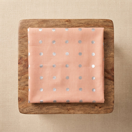Peach Dot Bloom Silver - Karandi