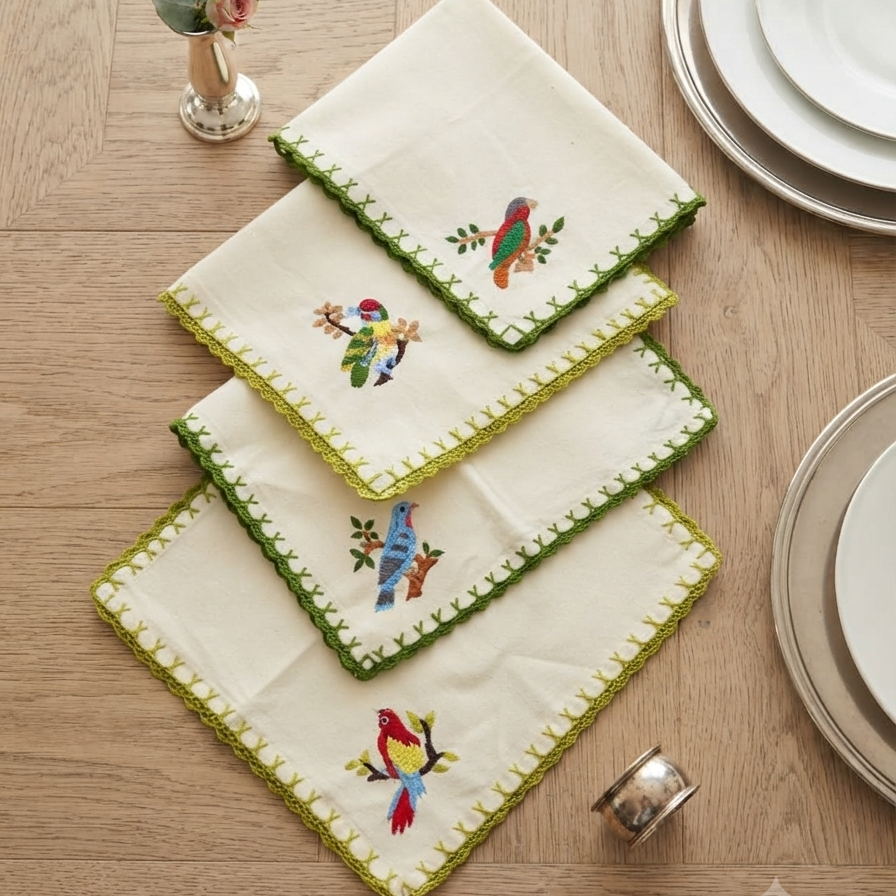 Parrot Perch Napkin (Set of 4)