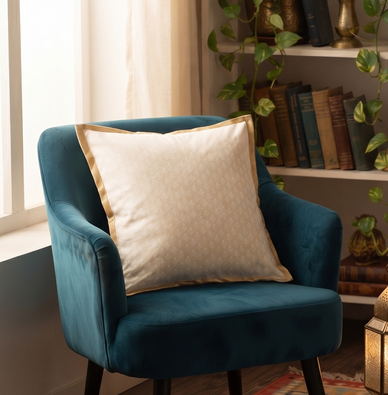 Alabaster Bloom Cushion