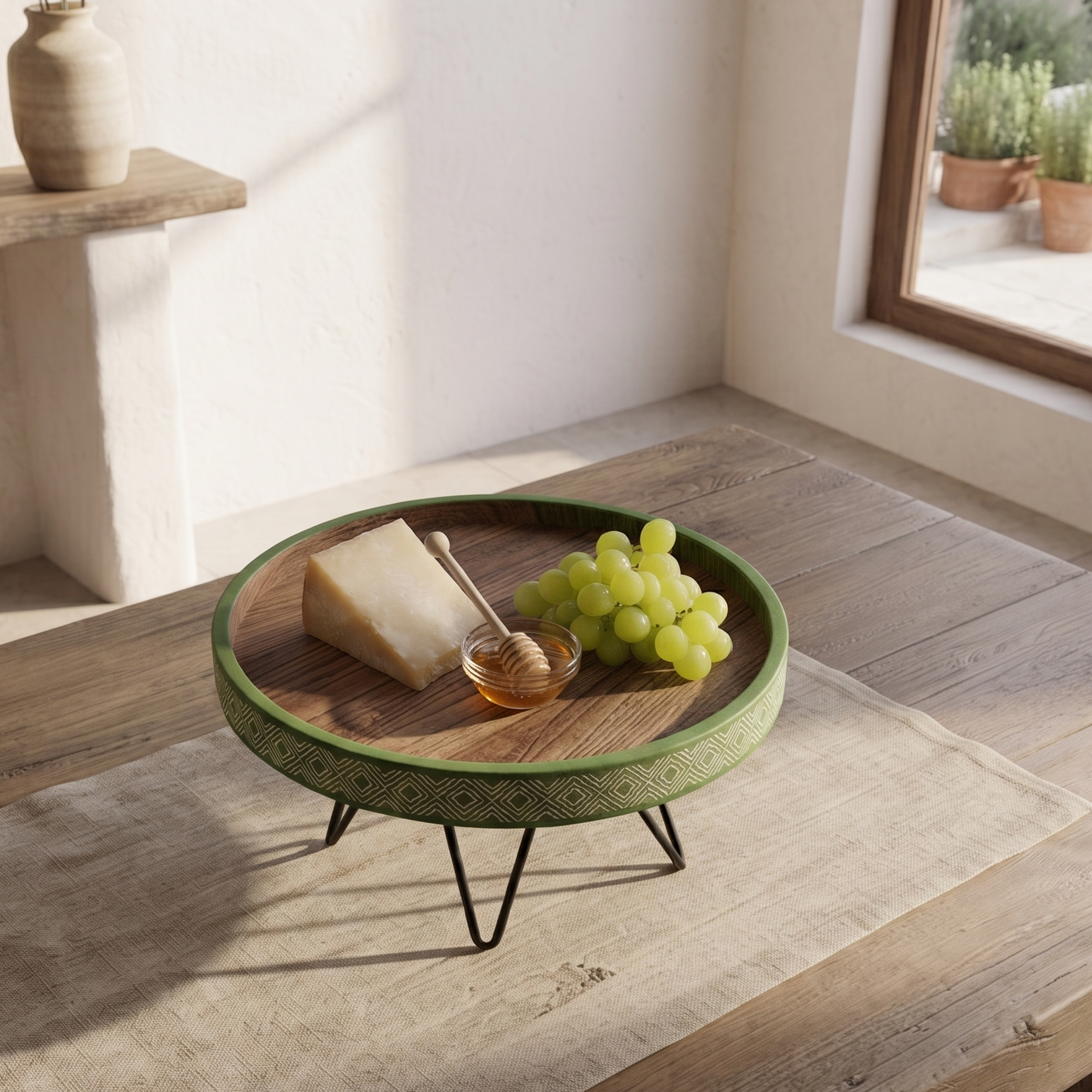 Muse Plate Stand - Green