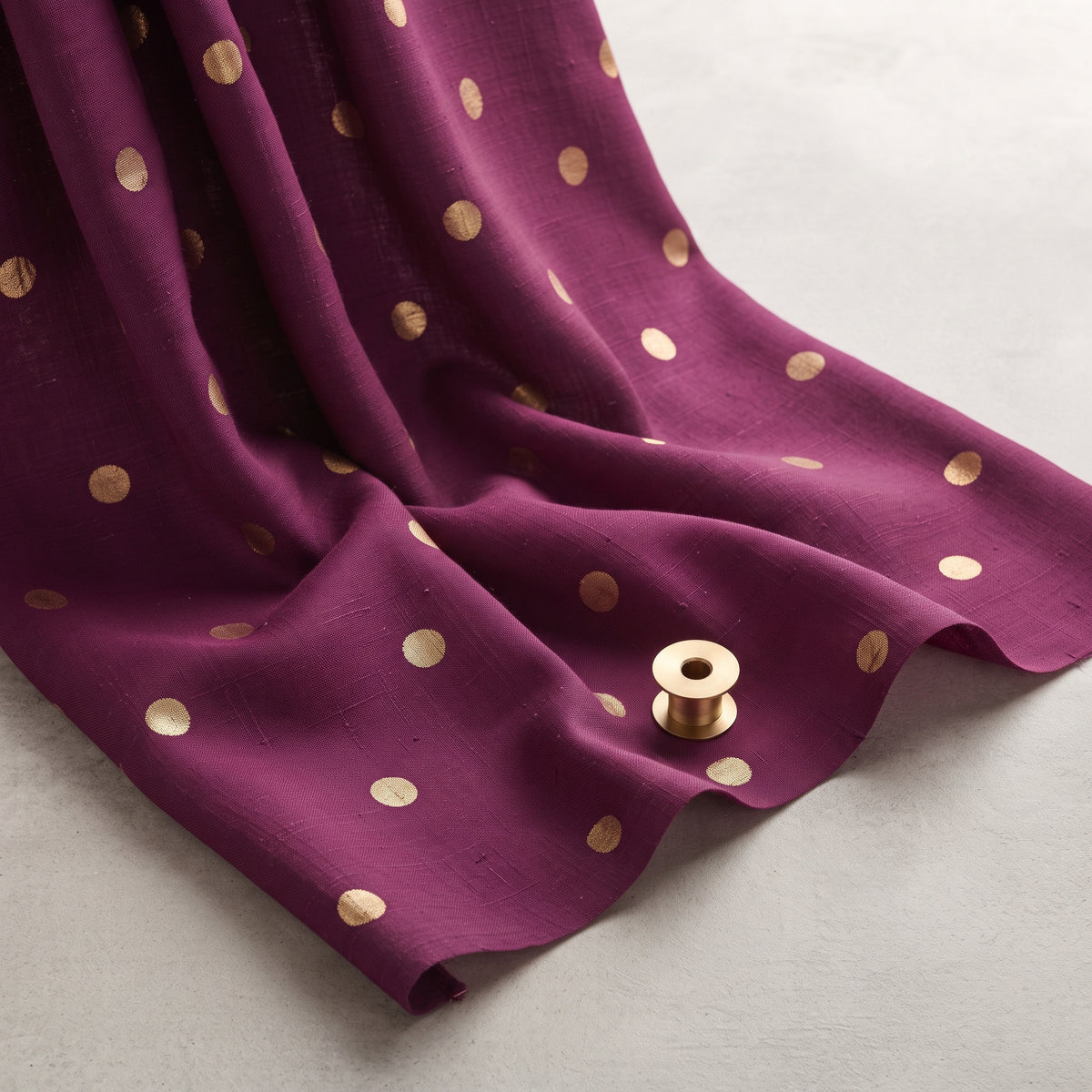 Plum Dot Bloom - Karandi