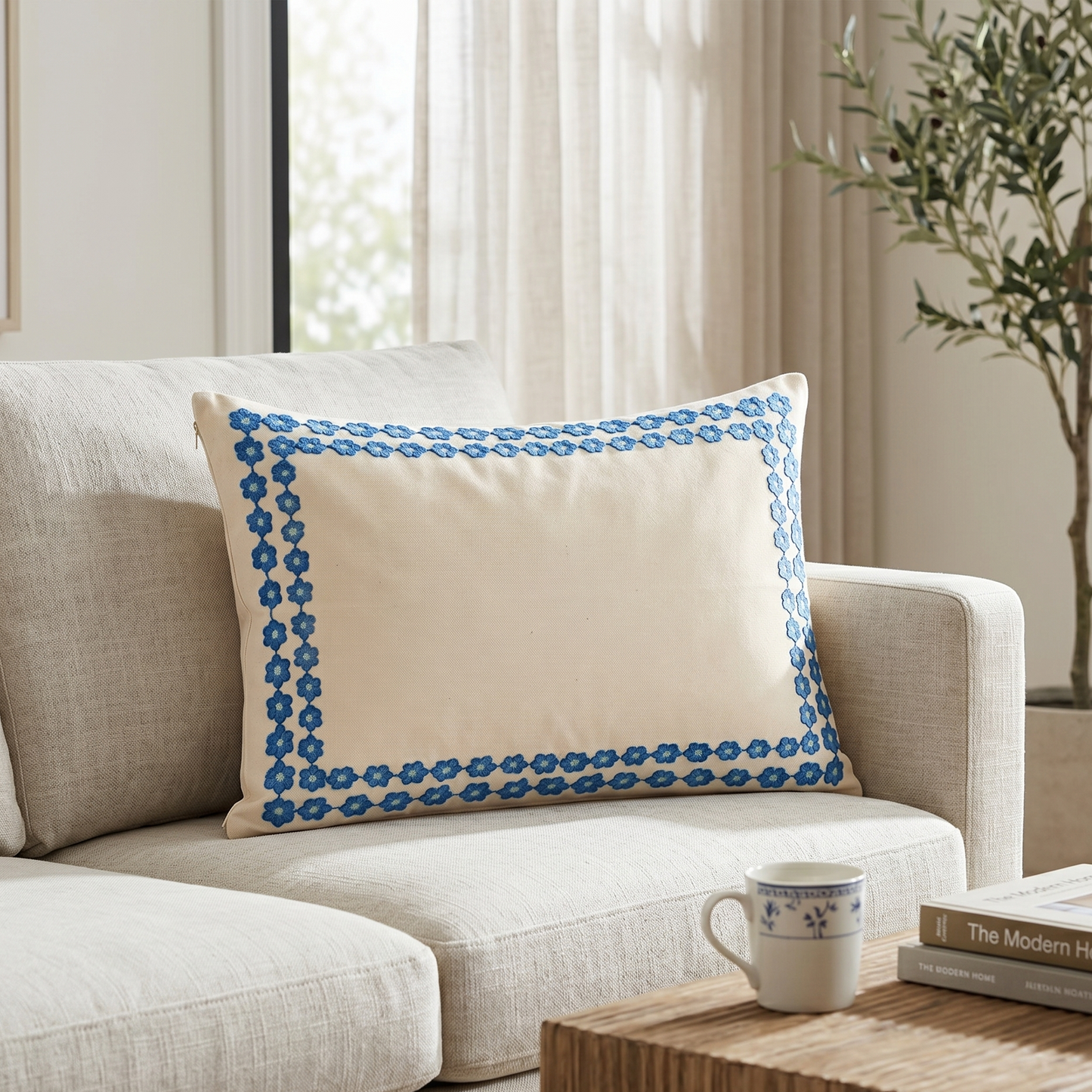 Ocean Thread Cushion