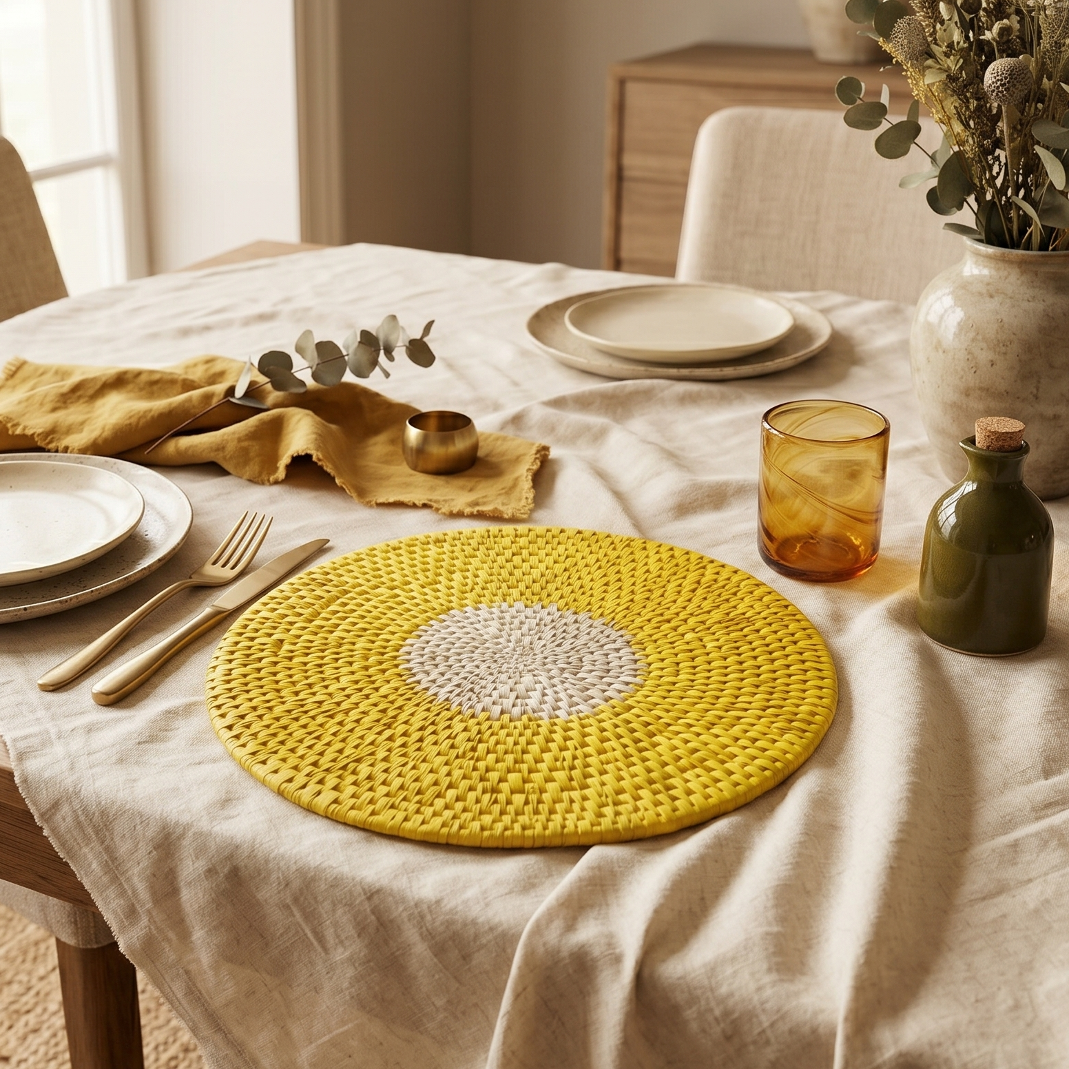 Golden Frond Placemat