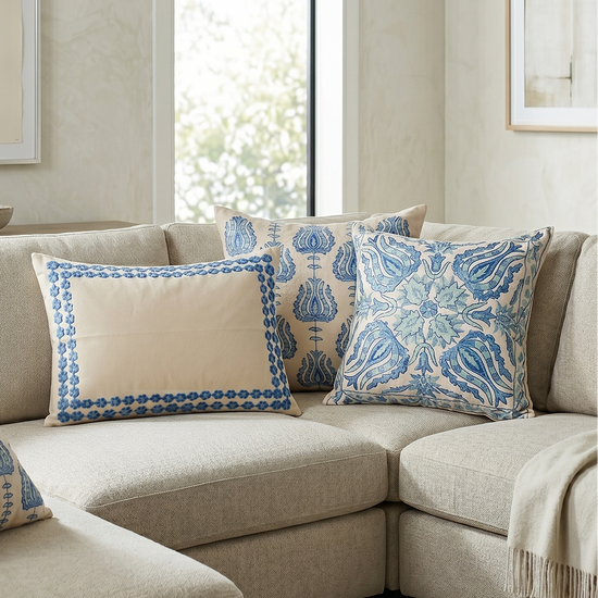 Ocean Thread Cushion