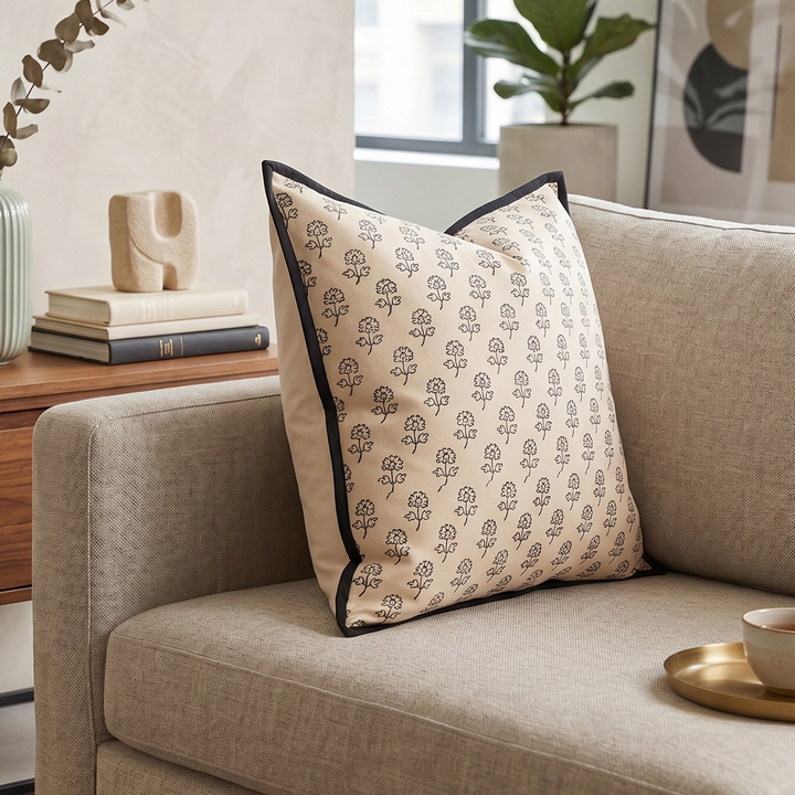 Noir Bloom Cushion