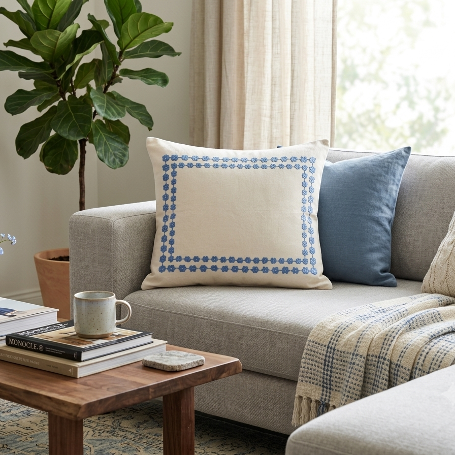 Ocean Thread Cushion