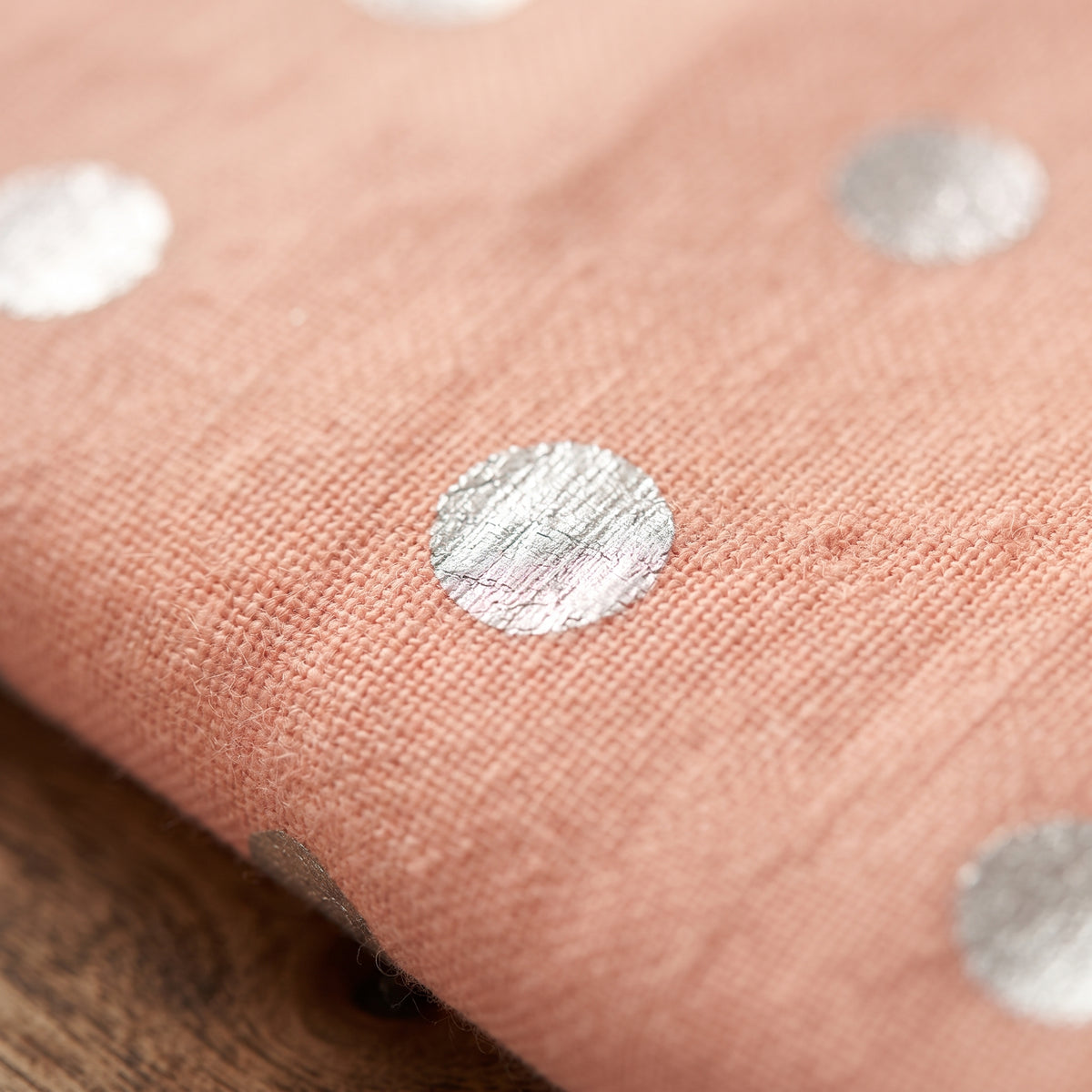 Peach Dot Bloom Silver - Karandi