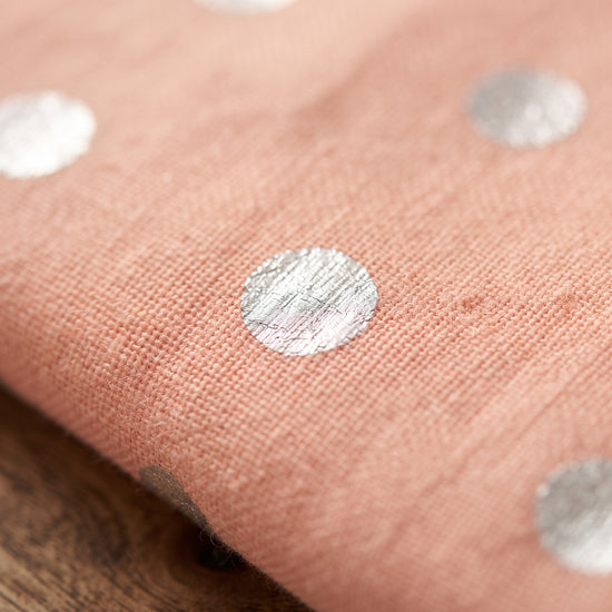 Peach Dot Bloom Silver - Karandi