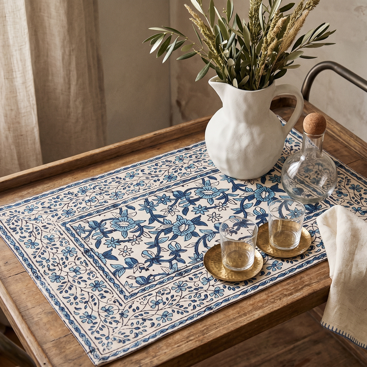 Indigo Bloom Mat