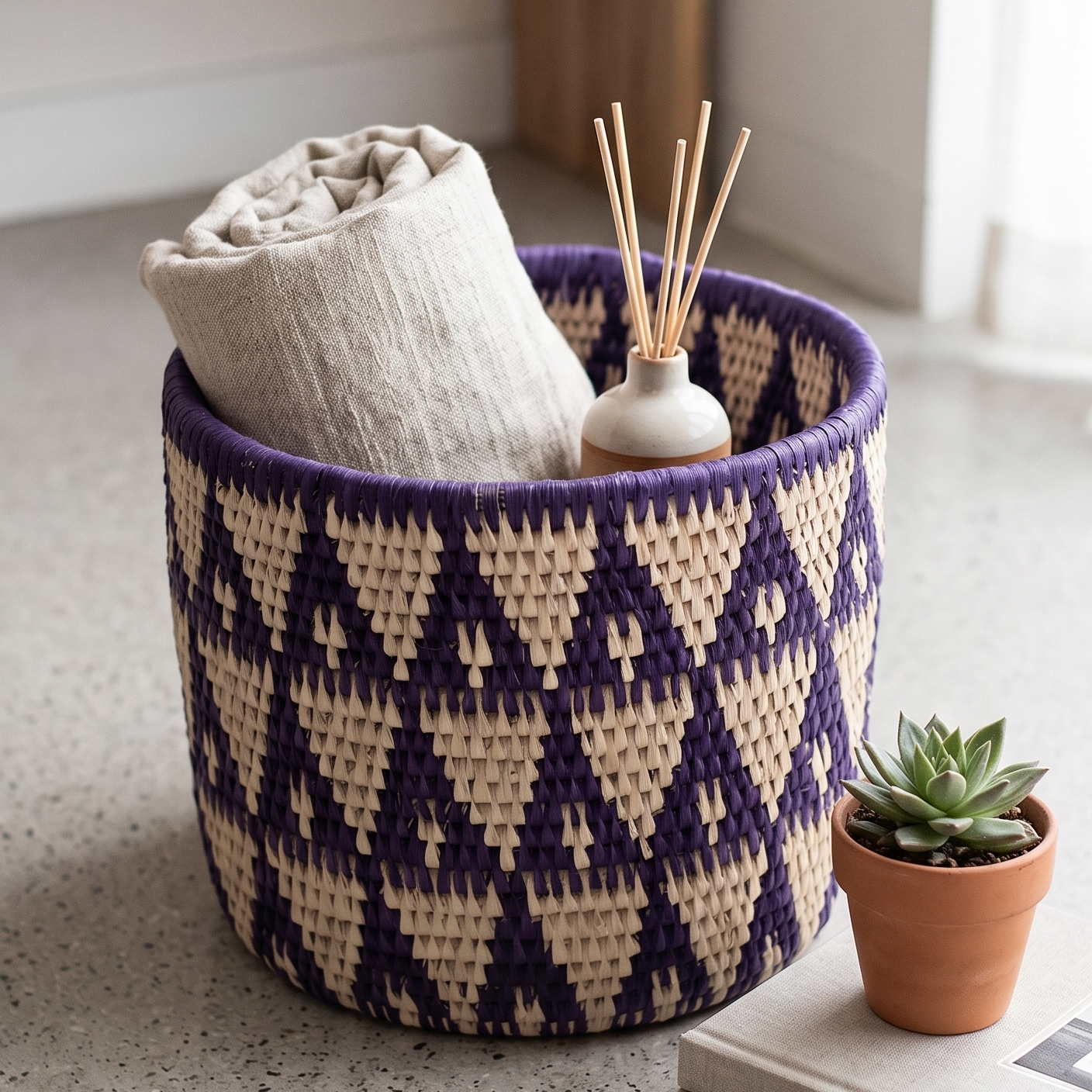 Plum Bloom Basket