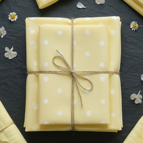 Sunlit Edit - White Polka Dots