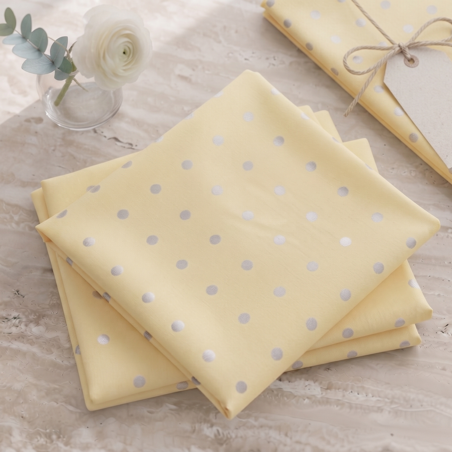 Sunlit Edit - Silver Polka Dots