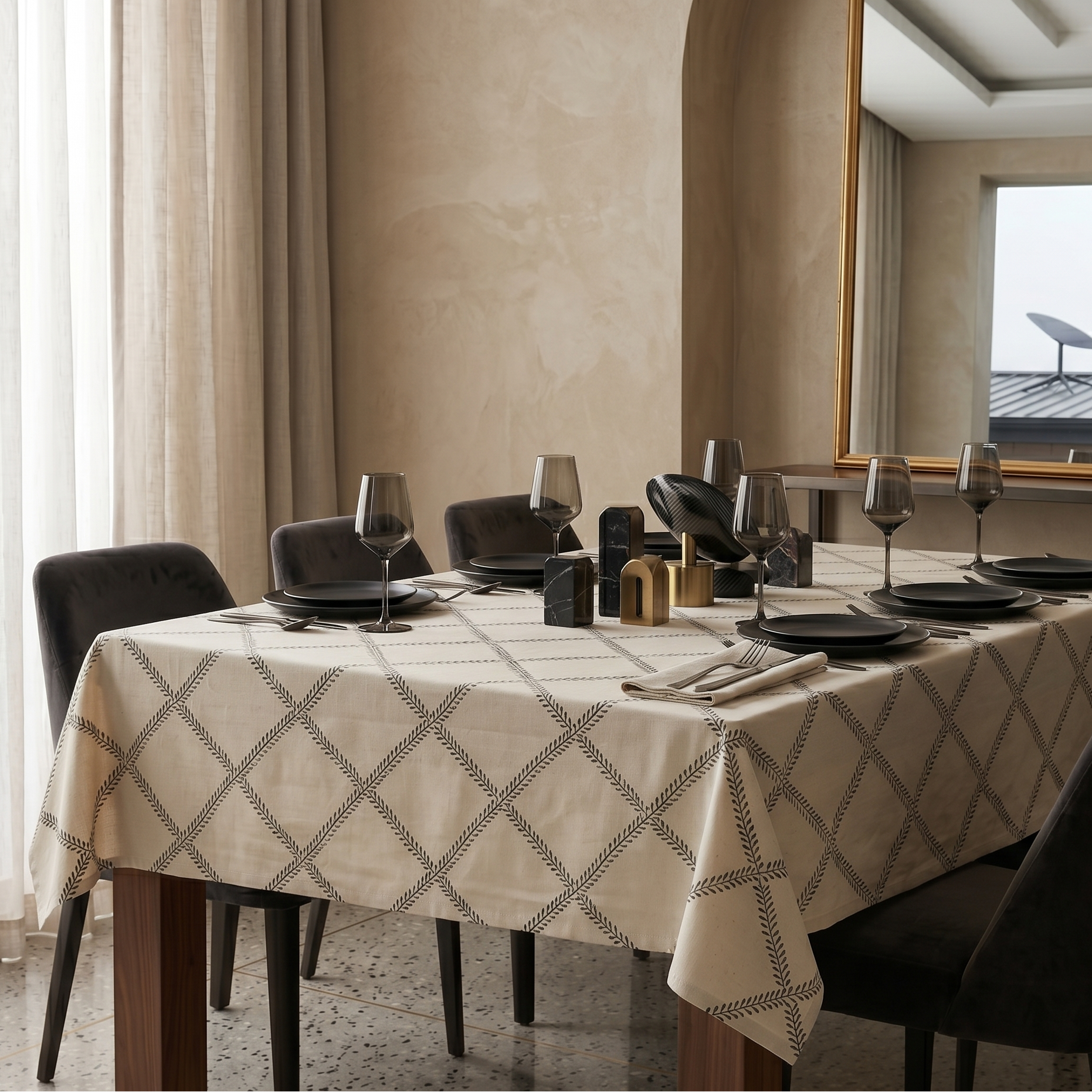 Obsidian Table Cloth