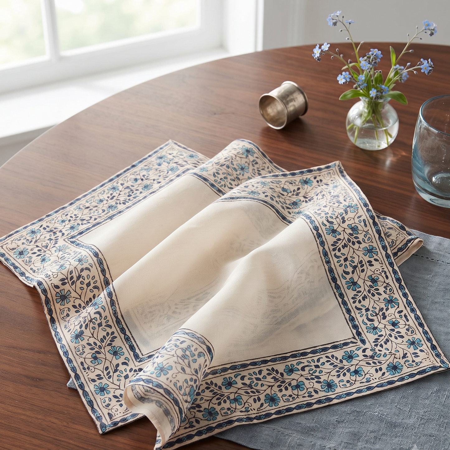 Indigo Bloom Napkin (Set of 4)