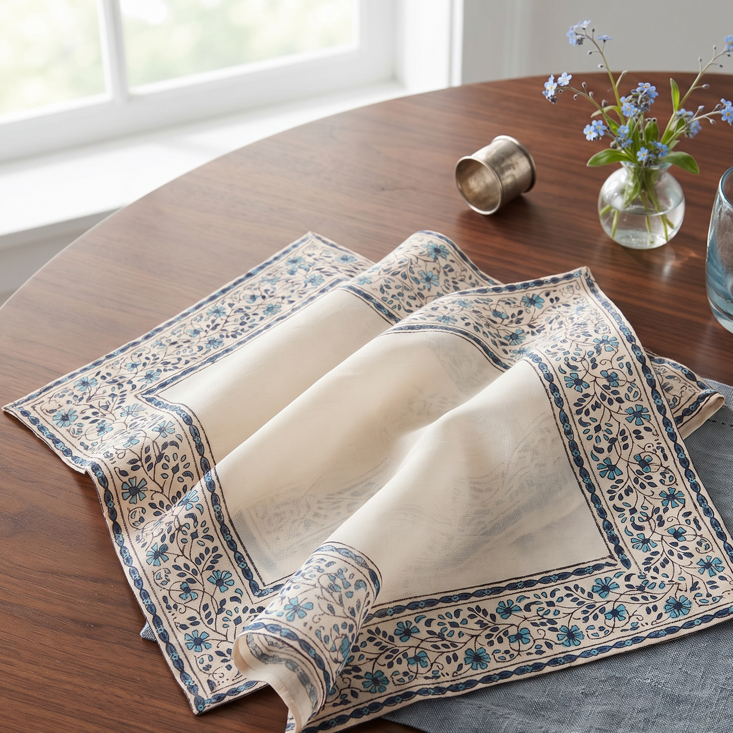 Indigo Bloom Napkin (Set of 4)