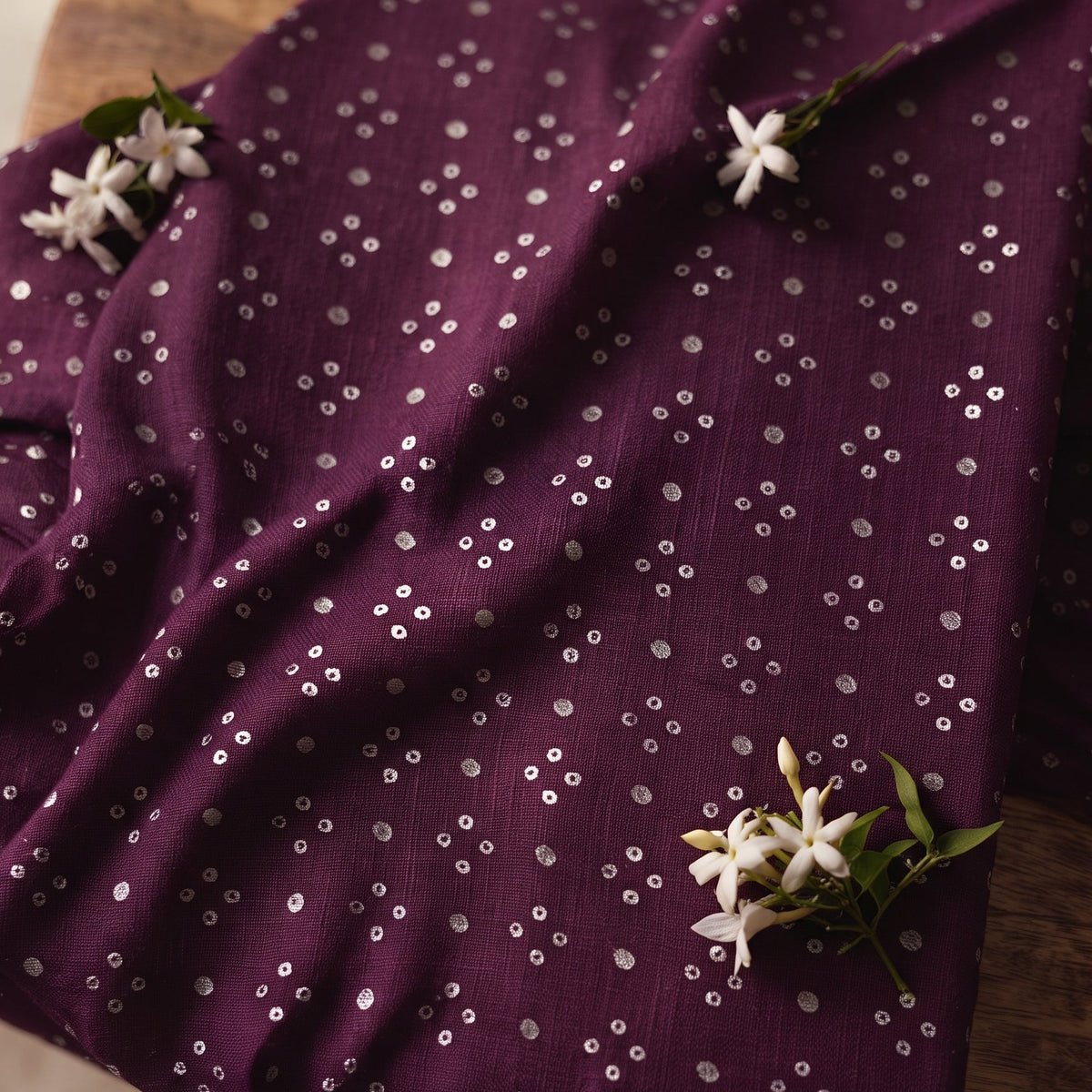 Plum Elegance - Karandi