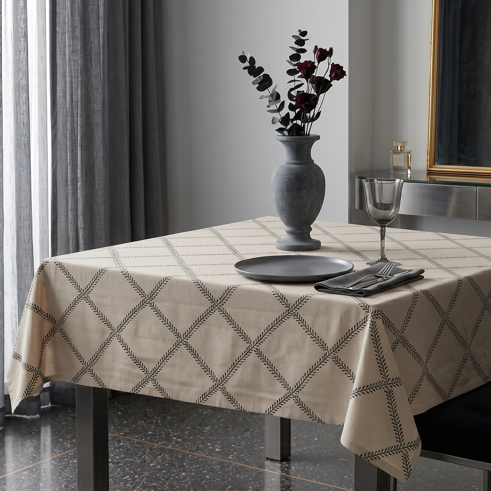 Obsidian Table Cloth